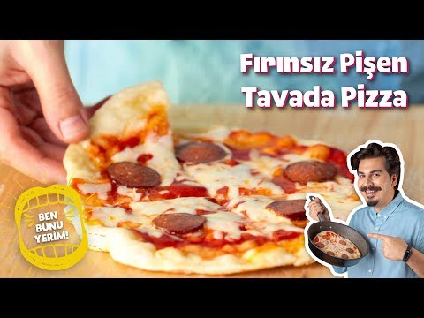 Sadece 4 Dakikada Pişen Tavada Pizza Tarifi | #BenBunuYerim 46