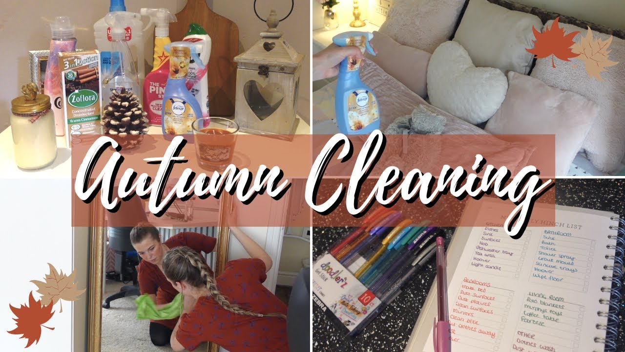 Autumn clean with me 2021 - all day whole house speed cleaning ...