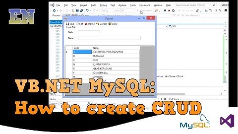 CRUD in VB NET MySQL Desktop Application | Create, Read, Update, Delete