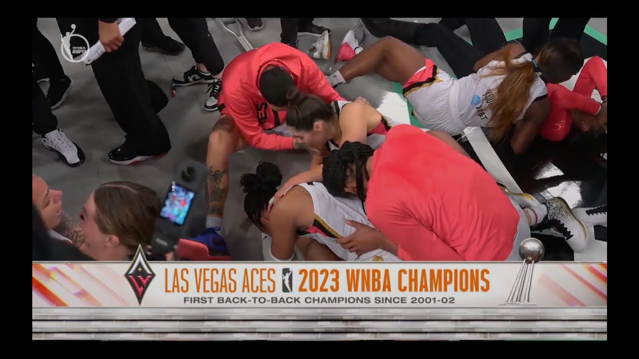 INSANE Final 20 seconds of the WNBA Finals Game 4 | Las Vegas Aces Back 2 Back Championship Win!