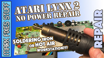 Atari Lynx No Power Repair - Power Components & Capacitor Replacement Guide