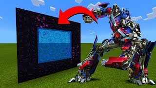 How To Make A Portal To The Transformers Dimension in Minecraft!