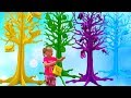 🌴 Pretend Play and learn colors with fun trees in Dubai video for baby
