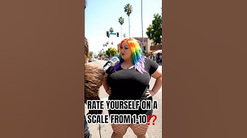 Rate YOURSELF On a Scale from 1-10 BIGFOOT Interviews PEOPLE On the Street #youtubeshorts