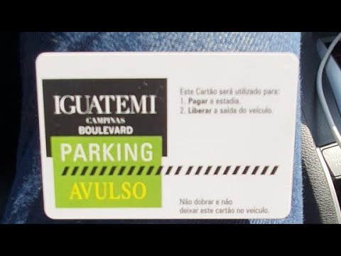 Cartão De Estacionamento Do Carrefour Iguatemi Campinas 3hs gratuita se comprar acima de R$ 10,00