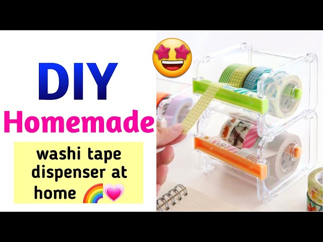 How to make washitape cutter at home / DIY washi tape dispenser