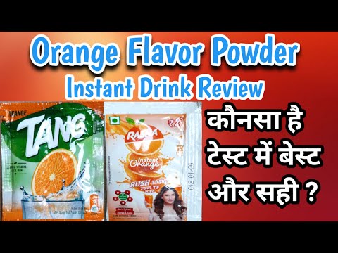 Orange Flavor Instant Drink Powder Review | Which Orange instant Drink is Best | Shopping