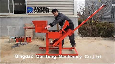 QMR2-40 manual clay interlocking brick making machine