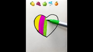 🍋💓🍏🫙🧊🍊satisfying creative drawing #art  #satisfyingvideo #satisfying #video #viral #creative #shorts