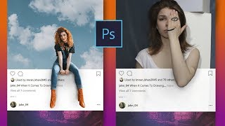 How to Create 3D Instagram Photo Frame Effect | Photoshop Tutorial | PEZ screenshot 3