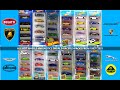 All hot wheels hw exotics world racer 5packs from 1993  2021 bugatti lamborghini  more