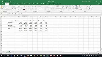 MS Excel 2016 -- Video C (Creating a Spreadsheet - Part 2)