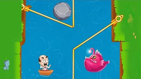 Save daddy - Pull him out - New updated level Pull the pin Game (beware of enemy)