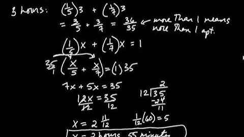 Shared Work Problems