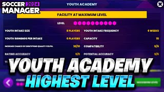 I improved the Youth Academy to the MAXIMUM Level in Soccer Manager 2024 🤑
