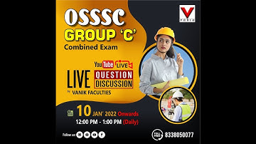 LIVE | 28TH JAN |HISTORY| OSSSC GROUP -C COMBINED EXAM MEMORY BASED QUESTIONS DISCUSSION #VANIK