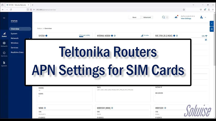 How to configure APN settings for SIM cards on Teltonika Routers