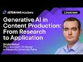 Generative ai in content production from research to application