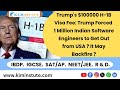 Trump's $100K H-1B Fee: 1 Million Indian Engineers Forced Out? Backlash &amp; Impact Explained