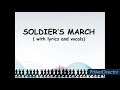 Soldiers march