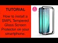 Tutorial- How to install the SMPL screen protector on your smartphone or iPhoneXR