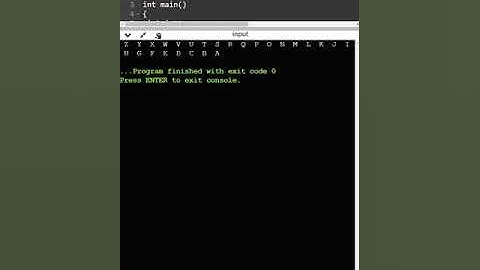 c program to print all uppercase alphabets in reverse order using ascii & do while loop #shorts
