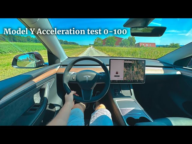 Tesla Model Y : son accélération de 0 km/h à vitesse maximale sur l'autobahn