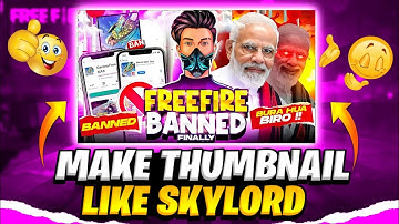 HOW TO MAKE THUMBNAIL LIKE SKYLORD || MAKE THUMBNAIL LIKE SKYLORD ON ANDROID #skylord #tutorial