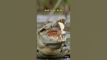 That crocodile is not smiling