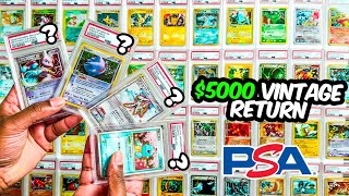 Grading $5000 Worth Of Vintage Pokemon Cards With PSA! *INSANE RESULTS*