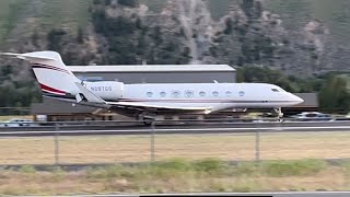 3.5 min of Planespotting at Hailey, Idaho! | Allen & Co. Week | Here come the billionaires!