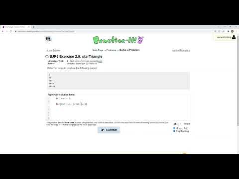 Exercise 2.5 (starTriangle)