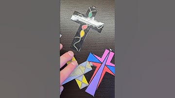 How to make a paper cross of Thanos 230