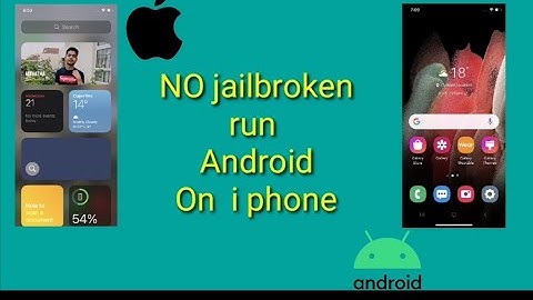 Run Android on Any iPhone Without Jailbreak No Computer Samsung iTest One UI iPhone|Android on iOS