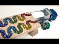 マーブルランレースASMR　ダンプトラック　Dump Truck　HABAスロープとくみくみスロープのロングコース