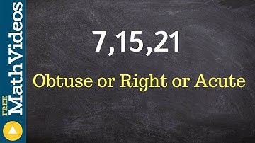 Determine if a triangle is acute or obtuse using the Pythagorean inequality theorem