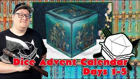 Chessex Dice Advent Calendar 2025 - Day 1-5