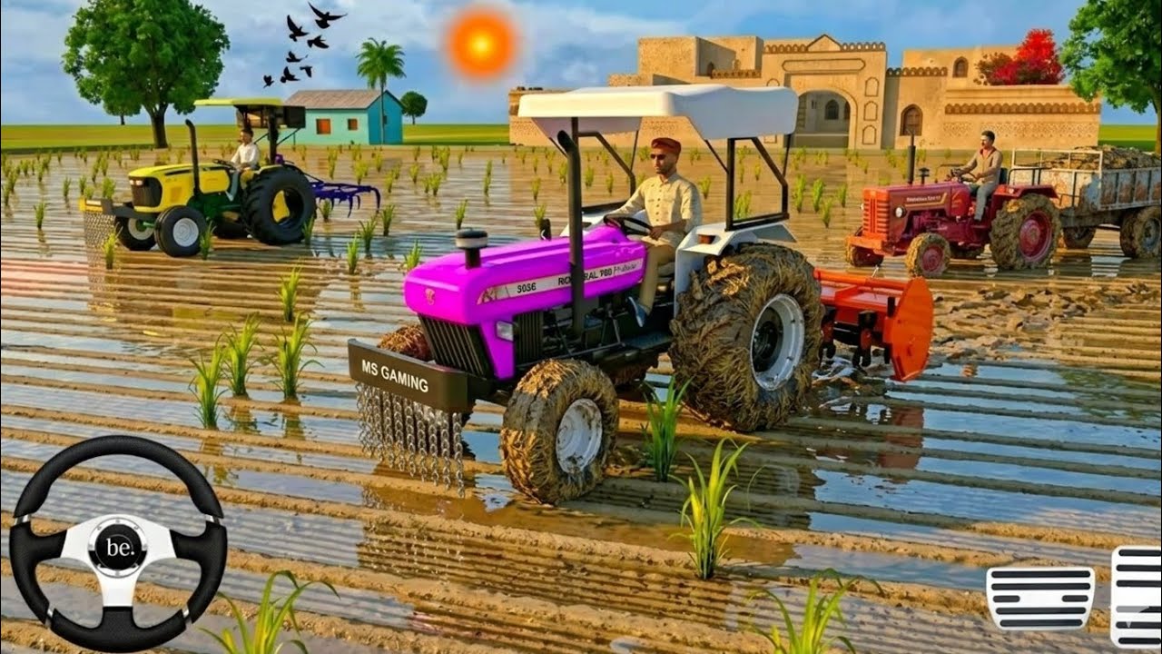 NEW HOLLAND 🚜 // JOHN DEERE 🚜 // TRACTOR , Mahindra   CULTIVATOR 🥭 ROTOWETOR 🥭 FROM FARMING 3D 