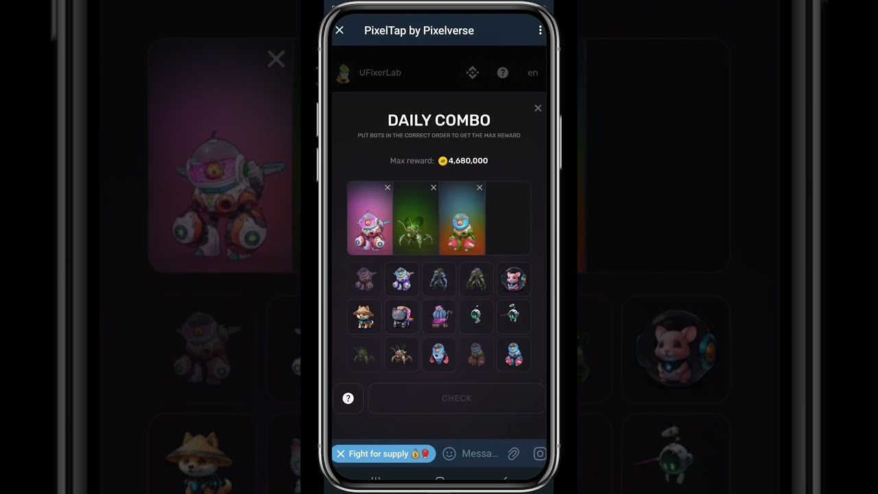 PixelTap daily combo cards 24-6-2024 get 4.6M points 