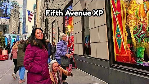🎄 NYC Christmas Experience 4K | Fifth Avenue Holiday Windows ft. Cartier, Bergdorf, Gucci & more