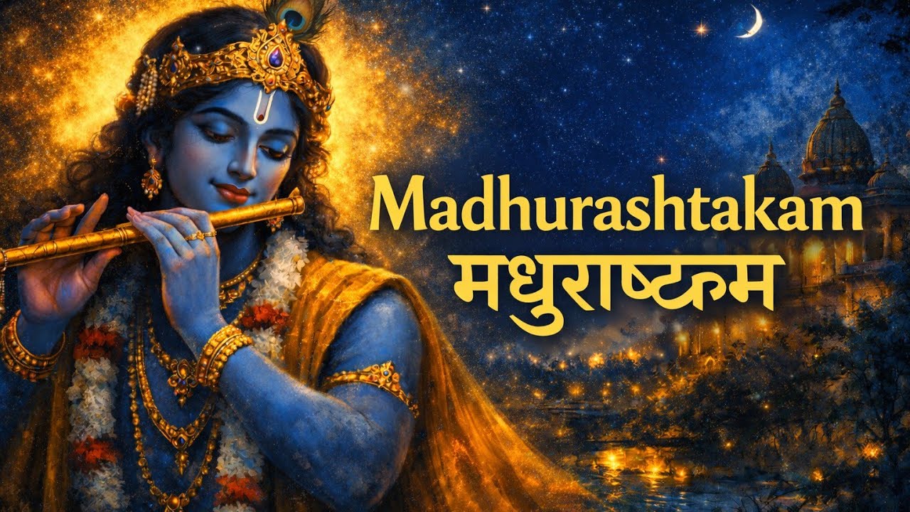 Adharam Madhuram Shyam | 10–12 Min Bhajan | Madhurāṣṭakam | Sanskrit ...