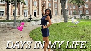 DAYS IN MY LIFE 🎧 going on a podcast, empties of the month, PR unboxing + going to college!