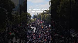 💣Manifestação gigante em Londres contra o massacre palestino💣