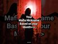 Mafia Nickname Based On Your Month Aesthetic Fashion Viralvideo Trending Bts Korean Queen