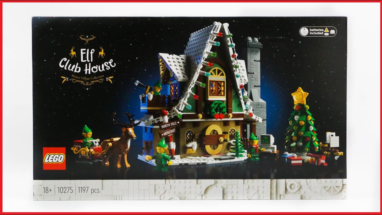 Lego Winter Village 10275 Elf Club House Speed Build Review