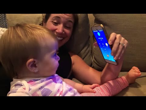 One-year-old has adorable conversation on the phone with grandma
