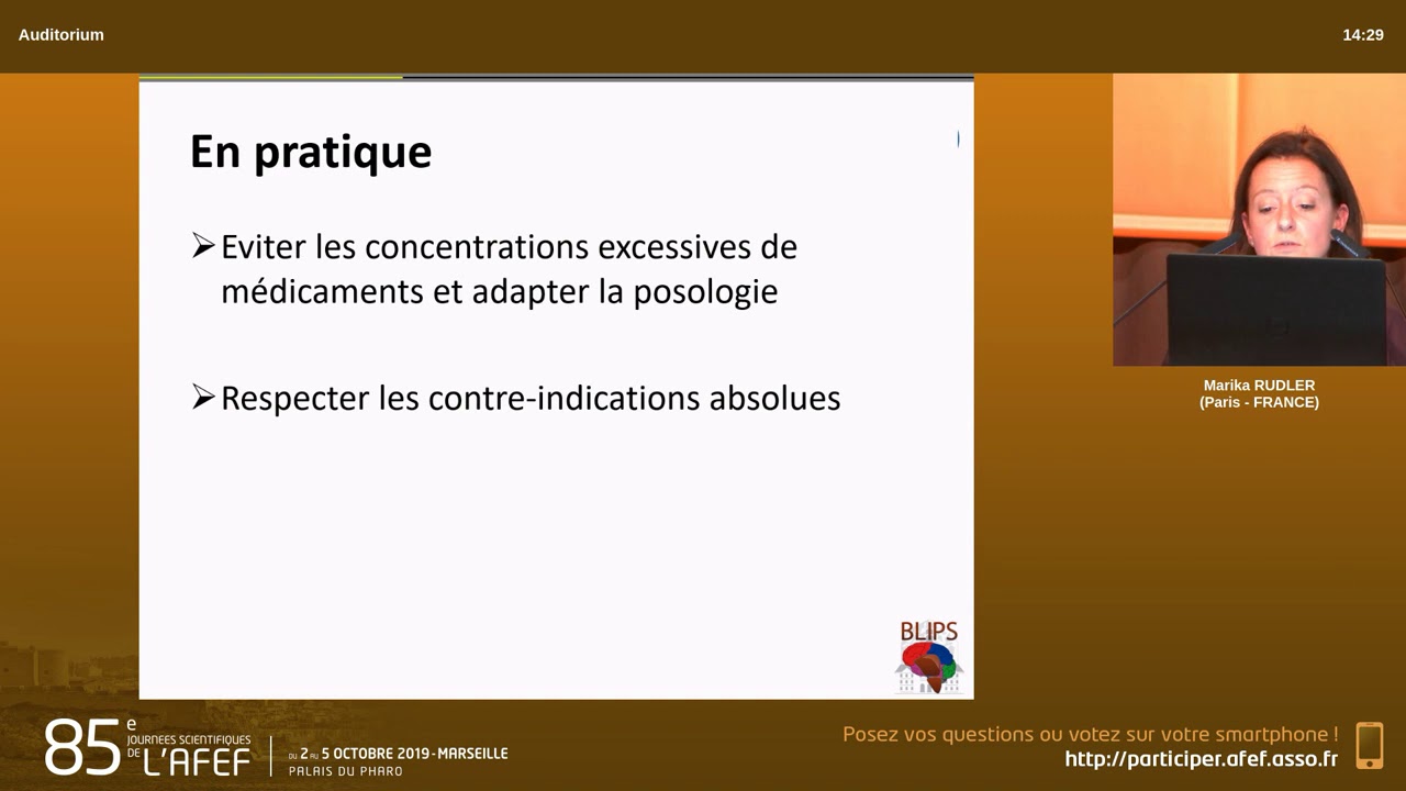 Risques médicamenteux en cas de cirrhose : Info ou Intox - M. Rudler