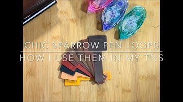 Chic Sparrow Glue-In Pen Loops - How I Use Them