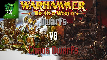 Warhammer The Old World Battle Report | Dwarfs vs Chaos Dwarfs