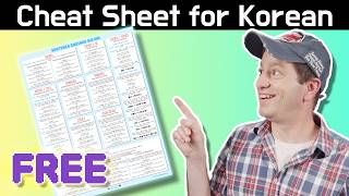 I created a Korean Sentence Endings CHEAT SHEET [1/8]